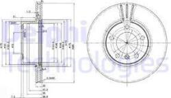 Delphi Frana disc Disc frana Delphi BG3043 - compatibil Bmw (DELPHIBG3043)