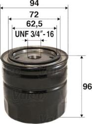 Valeo Filtru ulei Valeo 586047 - compatibil Fiat, Volvo, Chrysler, Toyota (VALEO586047)