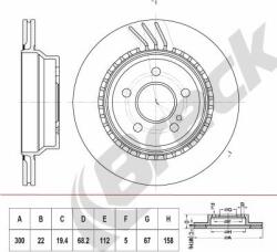 Delphi Frana disc Disc frana Delphi BG3758 (DELPHIBG3758)