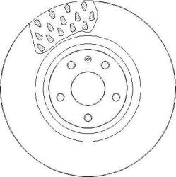 Delphi BG9054 - DISC FRANA - compatibil Audi - Delphi-BG9054 (DELPHIBG9054)