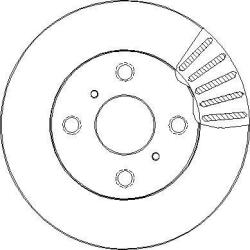 Delphi Frana disc Disc frana Delphi BG3519 (DELPHIBG3519)
