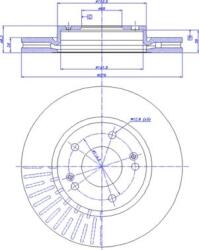 Ferodo Frana disc Disc frana Ferodo DDF1239 - compatibil Hyundai (FERODODDF1239)