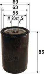 Valeo Filtru ulei Valeo 586013 - compatibil Mazda, Peugeot, Fiat, Hyundai (VALEO586013)