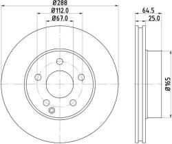 Ferodo Frana disc Disc frana Ferodo DDF1688 - compatibil Mercedes-Benz (FERODODDF1688)