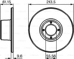 Textar 92092600 - DISC FRANA - compatibil Mini - Textar-92092600 (TEXTAR92092600)