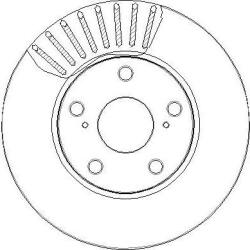 Ferodo Frana disc Disc frana Ferodo DDF2653C - compatibil Toyota (FERODODDF2653C)