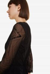 Desigual Ruha, Size S, fekete, átlátszó ujjakkal