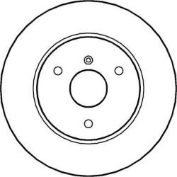 Delphi Frana disc Disc frana Delphi BG3526 (DELPHIBG3526)