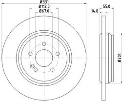 ATE Frana disc Disc frana ATE 24.0114-0111.1 (ATE24011401111)