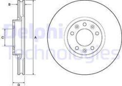 Delphi BG4696C - Disc frana - Brake Disc - Delphi-BG4696C (DELPHIBG4696C)