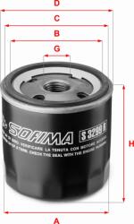 Sofima Filtru ulei Sofima S 3299 R - compatibil Saab, Opel, Vauxhall, Chevrolet - Sofima-S 3299 R (SOFIMAS3299R)