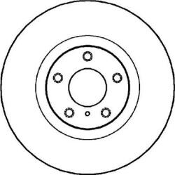 Delphi Frana disc Disc frana Delphi BG4107 - compatibil Infiniti, Nissan (DELPHIBG4107)