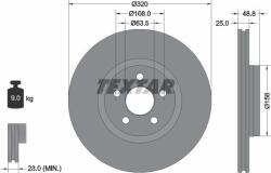 Textar Frana disc Disc frana Textar 92326103 (TEXTAR92326103)