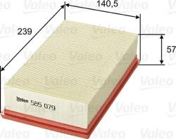 Valeo Filtru aer Valeo 585071 - compatibil Peugeot, Fiat, Saab, Citroën (VALEO585071)