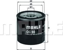 Mahle Filtru ulei Mahle OC 90 OF (MAHLEOC90OF)