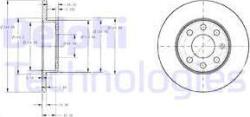 Delphi Frana disc Disc frana Delphi BG3567 (DELPHIBG3567)