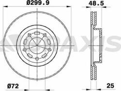 Delphi Frana disc Disc frana Delphi BG3928 (DELPHIBG3928)
