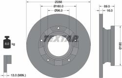 Textar 92316903 - Disc frana spate - stanga / dreapta - FORD TOURNEO CUSTOM V362. TRANSIT CUSTOM V362. TRANSIT V363 1.0H - 2.2D 09.12 - - Textar-92316903 (TEXTAR92316903)