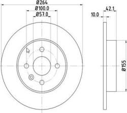 MTR Frana disc Disc frana MTR 12108572 - compatibil Opel (MTR12108572)