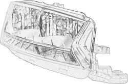 VAG Faruri, piese componente Far, Insertie VAG 6V1941016D - compatibil Skoda (VAG6V1941016D)