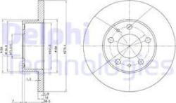Delphi Frana disc Disc frana Delphi BG2845 - compatibil Peugeot, Fiat, Citroën (DELPHIBG2845)