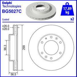 Delphi Frana disc Disc frana Delphi BG5027C (DELPHIBG5027C)