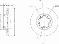 Ferodo Frana disc Disc frana Ferodo DDF1554C - compatibil Ford (FERODODDF1554C)