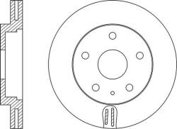 Ferodo Frana disc Disc frana Ferodo DDF2463C - compatibil Mazda (FERODODDF2463C)