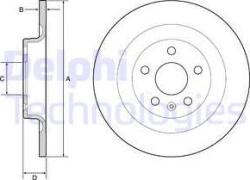 Delphi Frana disc Disc frana Delphi BG4950C (DELPHIBG4950C)