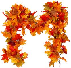  180 cm-es Levélfüzér Meleg Dekoráció Ünnepekre és Télre Otthonosság (Liście klonu)