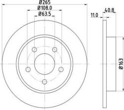 MTR Frana disc Disc frana MTR 12108534 - compatibil Ford (MTR12108534)