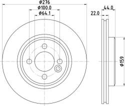 Delphi Frana disc Disc frana Delphi BG3661C (DELPHIBG3661C)