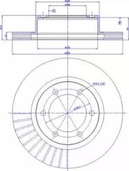 Delphi Frana disc Disc frana Delphi BG3535 - compatibil Toyota (DELPHIBG3535)