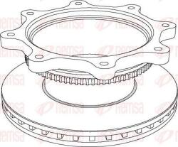 FEBI Bilstein Frana disc Disc frana FEBI Bilstein 26961 - compatibil Volvo - FEBI Bilstein (FEBIBILSTEIN26961)