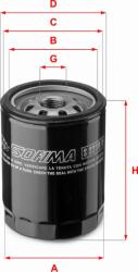Sofima FILTRU ULEI - compatibil Fiat. Alfa. Lancia. Land - Sofima-S 3210 R (SOFIMAS3210R)