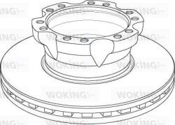 Ferodo Frana disc Disc frana Ferodo FCR226A - compatibil Daf (FERODOFCR226A)
