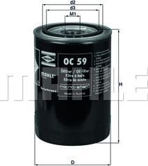 Mahle Filtru ulei Mahle OC 59 (MAHLEOC59)