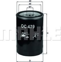 Mahle Filtru ulei Mahle OC 479 (MAHLEOC479)