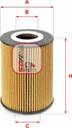 Sofima S 5210 PE - FILTRU ULEI - compatibil Porsche - Sofima-S 5210 PE (SOFIMAS5210PE)