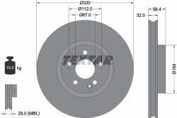 Textar Frana disc Disc frana Textar 92279405 (TEXTAR92279405)