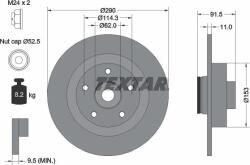 Textar 92317603 - Disc de frana cu rulment spate - stanga / dreapta - RENAULT ESPACE V 1.6 - 2.0D 02.15 - 03.23 - Textar-92317603 (TEXTAR92317603)