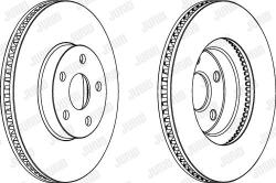 Ferodo Frana disc Disc frana Ferodo DDF1484C - compatibil Toyota (FERODODDF1484C)