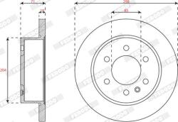 Ferodo Frana disc Disc frana Ferodo DDF3030 - compatibil Mercedes-Benz (FERODODDF3030)