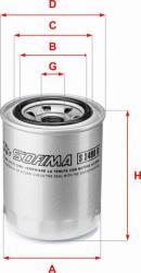 Sofima Filtru ulei Sofima S 3490 R - compatibil Suzuki, Toyota - Sofima-S 3490 R (SOFIMAS3490R)