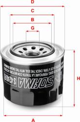 Sofima Filtru ulei Sofima S 4240 R - compatibil Mazda, Porsche, Mitsubishi, Kia - Sofima-S 4240 R (SOFIMAS4240R)