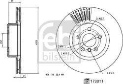 FEBI Bilstein Frana disc Disc frana FEBI Bilstein 173011 - compatibil Bmw, Toyota - FEBI Bilstein (FEBIBILSTEIN173011)