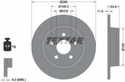 Textar 92326403 - Disc frana spate - stanga / dreapta - FORD TOURNEO CONNECT V408 NADWOZIE WIELKO. TRANSIT CONNECT. TRANSIT CONNECT V408 - MINIVAN 1.0 - 1.6D 02.13 - - Textar-92326403 (TEXTAR92326403)