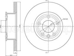 Ferodo Frana disc Disc frana Ferodo DDF562C - compatibil Vw, Fiat (FERODODDF562C)