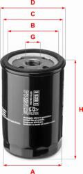 Sofima Filtru ulei Sofima S 0320 R - compatibil Mazda, Jeep, Ford, Chrysler - Sofima-S 0320 R (SOFIMAS0320R)