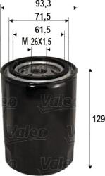 Valeo Filtru ulei Valeo 586095 - compatibil Kia, Hyundai (VALEO586095)